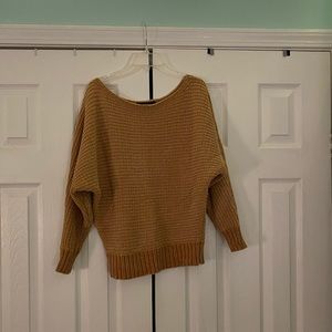 tan sweater